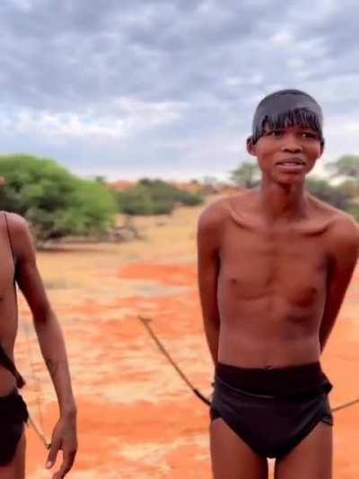 Khoisan indigenous people of Southern Africa. They're known for their distinct tall, slender bodies and are distinguished by their unique languages, which are tonal and click-based