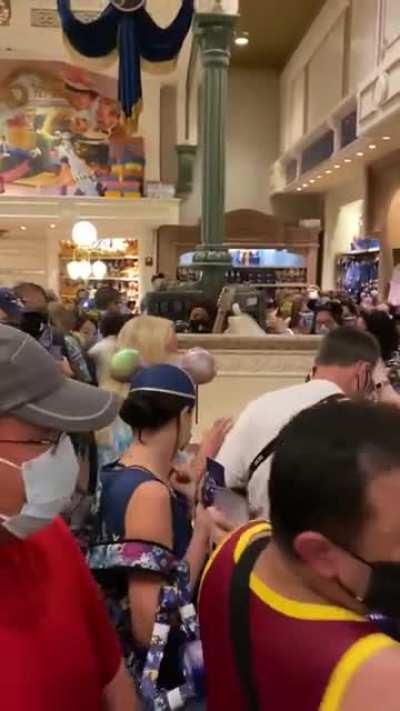 Saw this on twitter. You’d think Disney would only allow a certain number in the store at a time to prevent this