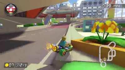 You can grind on the rails in Tokyo Blur!