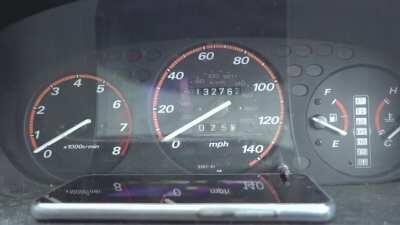 My car beeps when you turn the ignition on. I've heard it hundreds of times, but today I discovered this, and I now cannot un-hear it