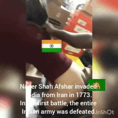 Nader Shah Afshar invaded India from Iran