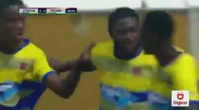 Jamaican school boy football steths [2]-0 frome 19’ Raheem Brown (great goal)