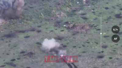 RU POV: Russian tanks advance in column towards the city, troops of the 4th Motorized Rifle Brigade and AKHMAT Special Forces lead the attack. Chasov Yar direction.