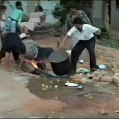 WCGW swinging this tray around