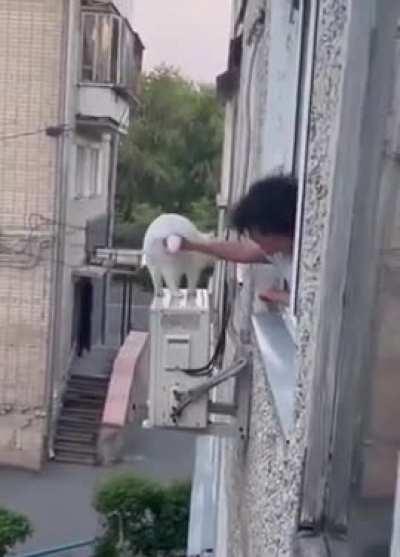 Немножко испугался 