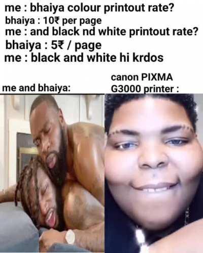 apke yaha color and b/w printout rate kya h