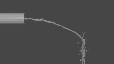 This was my first fluid sim