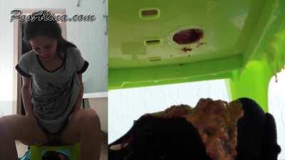 She kept shitting in his mouth for 1 minute straight 😳