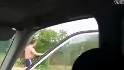 A dad calming down an "alpha"