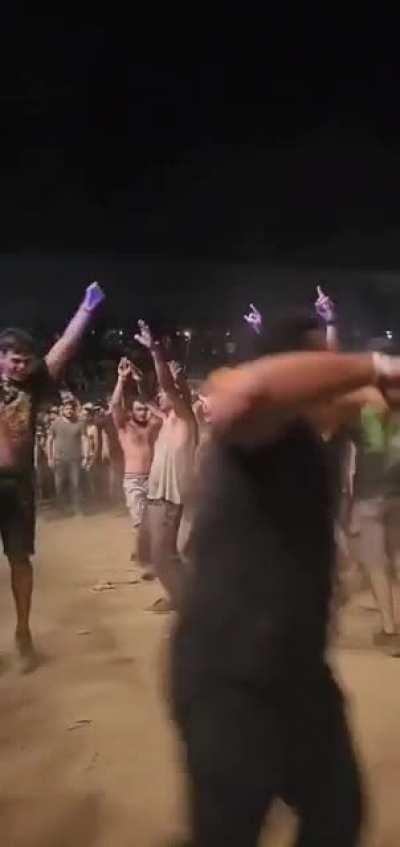 As suggested by others on a different post, a Conga line at a Papa Roach/Hollywood Undead concert.