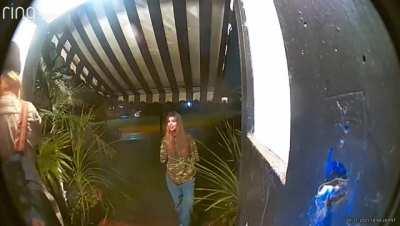 My parents are away this week. They got hit by ‘Reverse Porch Pirates’