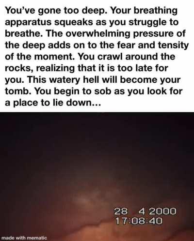 We aren’t meant for the ocean.