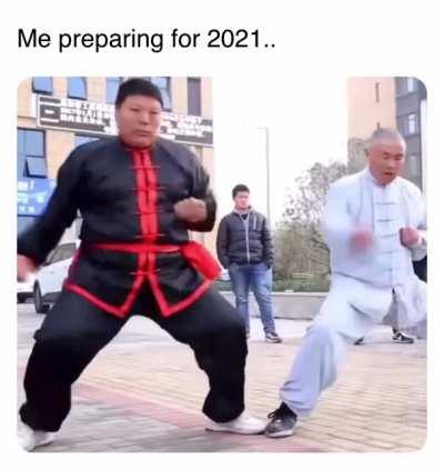 For 2021, prepare yourself like Chinese kung fu master Wei Yaobin and his students out of Luoyang, Henan Province.