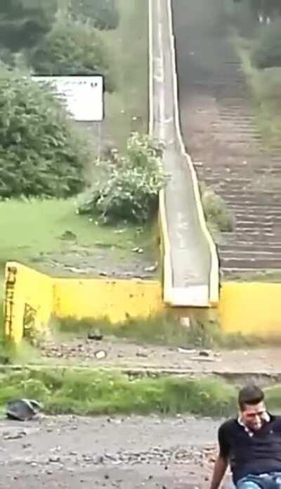 Not a water slide, noted