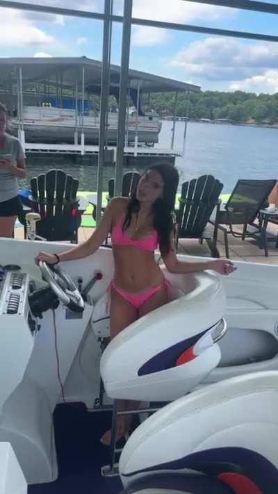 Bikini on a jet ski