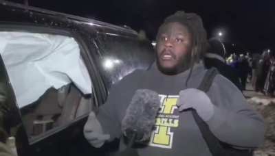 Man says after being stuck on Lyndale Avenue in Minnesota, and trying to leave the chaos ICE officers threw a smoke grenade INTO his car where six kids were sitting. “I was just trying to leave.”