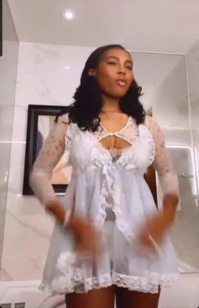 You'd what sound on. She makes a sound