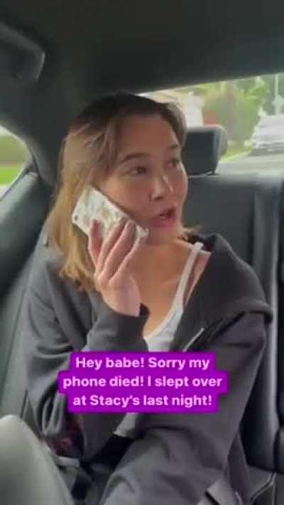 Calling an Uber the next morning