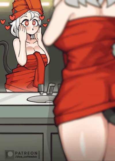 Making Herself Pretty Before Breaking Your Fucking Knees