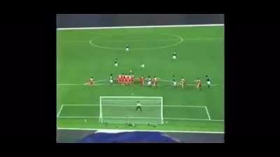 Hidetoshi Nakata brace against Hong Kong in the 1998 Dynasty Cup