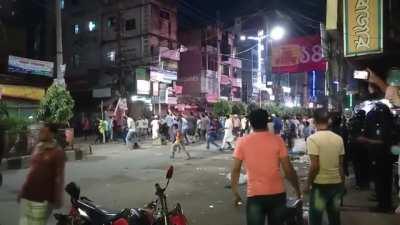 The lack of action by police represents the role of government