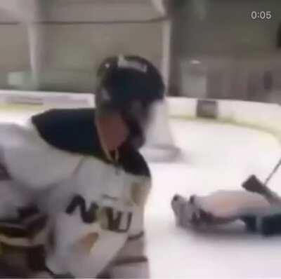 WCGW taking a cheap shot at the other teams goalie
