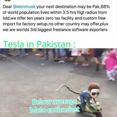 Tesla in pakistan