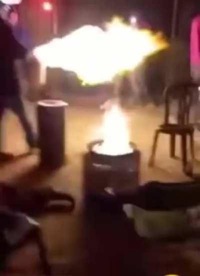 When You Finally Get a Burst of Air + Torch Wand