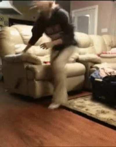 When your dog watches too much football