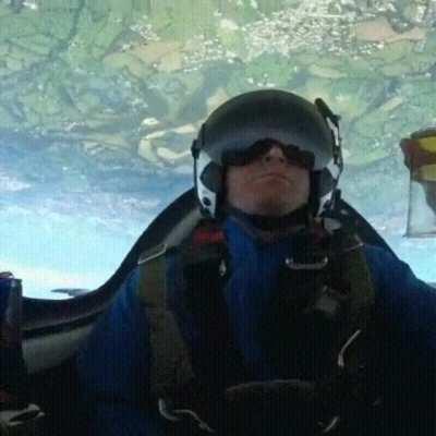 While I pour myself a drink by inverting my plane.