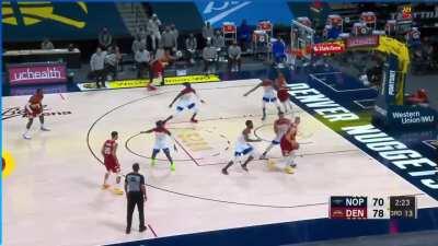 [Highlight] Denvers excellent ball movement leads to a Jokic triple