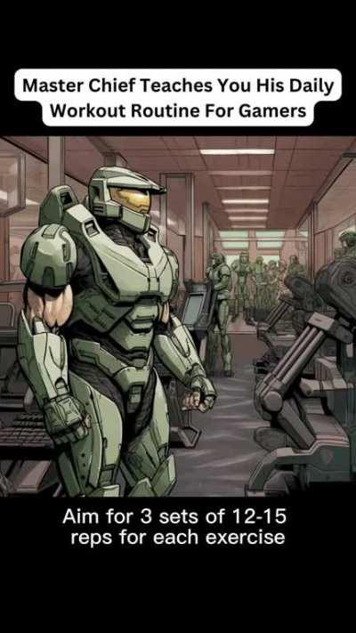 Master Chief Teaches You His Daily Workout Routine For Gamers