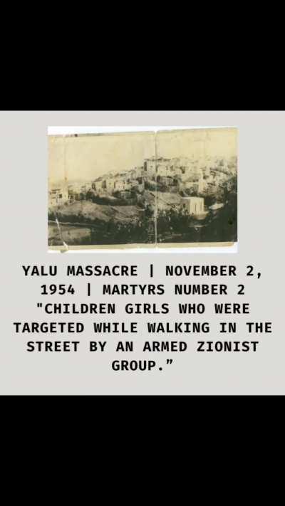 A history of most Zionist massacres in Palestine since 1938