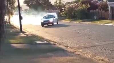 trying to drift a FWD car