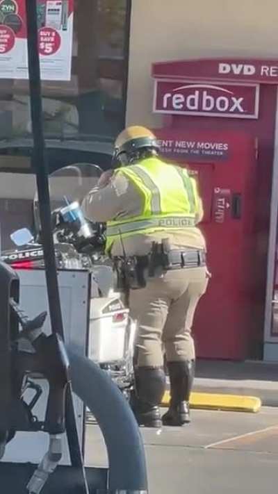 Of a bike cop