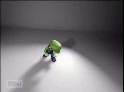 Luigi in the Mirror Temple B Side