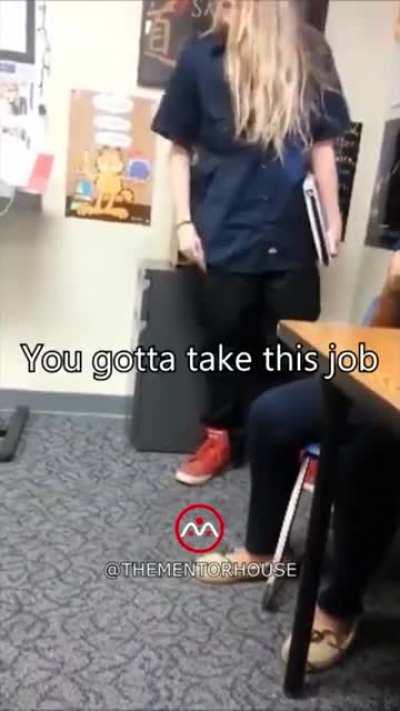 How about lecturing the lecturer?