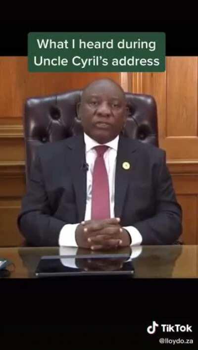 What I heard while Cyril spoke...
