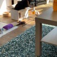 She’s figured out that if she taps it hard enough the toy will follow her