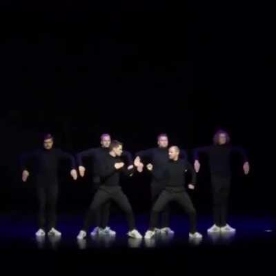 Vintage video game choreography