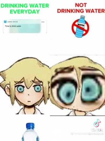 its time to drink water