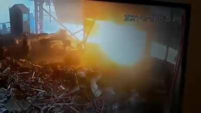 Guy fell into the blast furnace