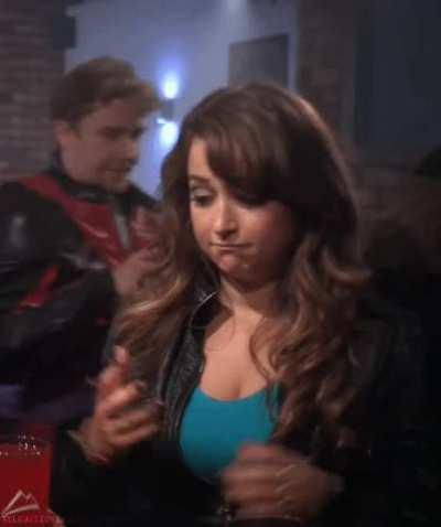 Handing the pretty girl a drink