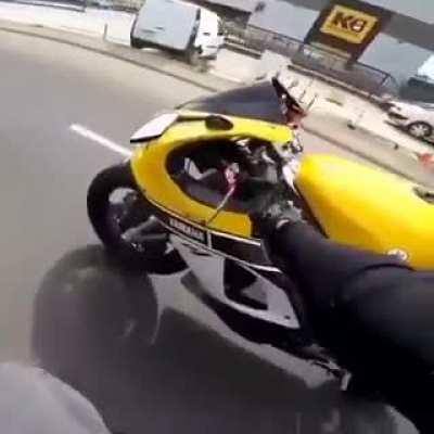 Things in motion tend to stay in motion even without the idiot