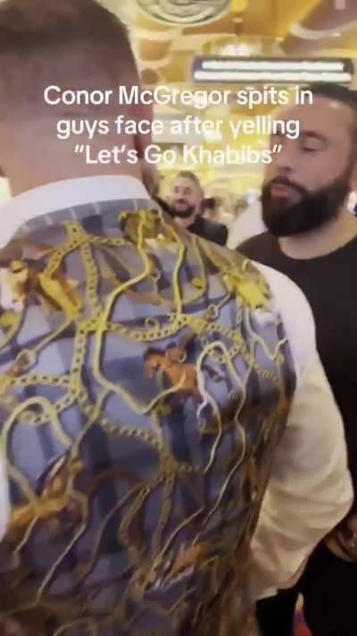 Conor McGregor spits in a man’s face after being heckled