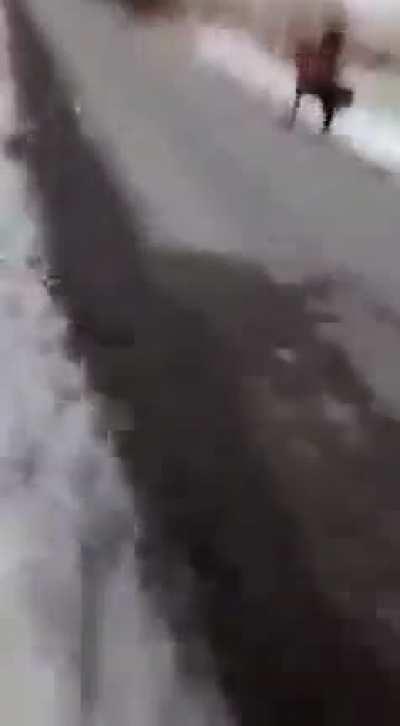 Kazakh insurgent cavalry confronting government forces