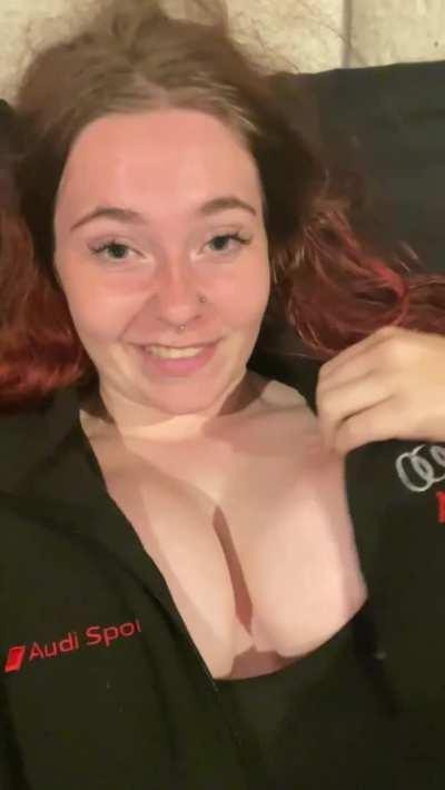 Be honest… did my h-cups or the Audi jacket get you more excited? (20, [oc])