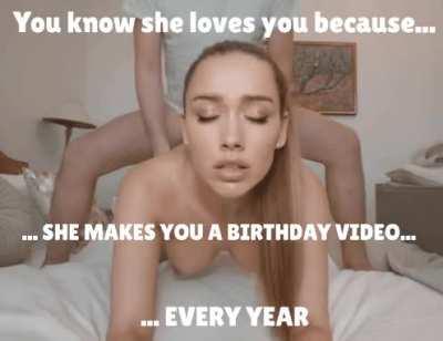 You know she loves you...