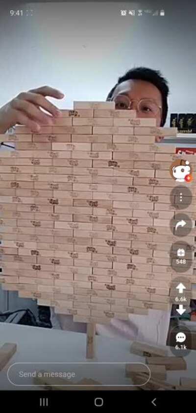 This is why we stopped playing jenga