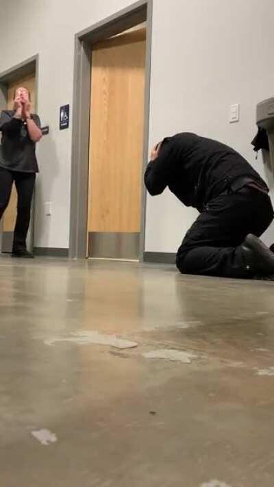 Trying to scare a coworker